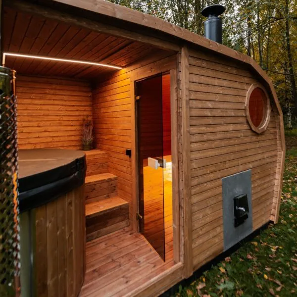 2-in-1 BUITENSAUNA + HOTTUB 4.9M x 2.45M, Ostend 28 2in1-Oasis-sauna-hot-tub-2