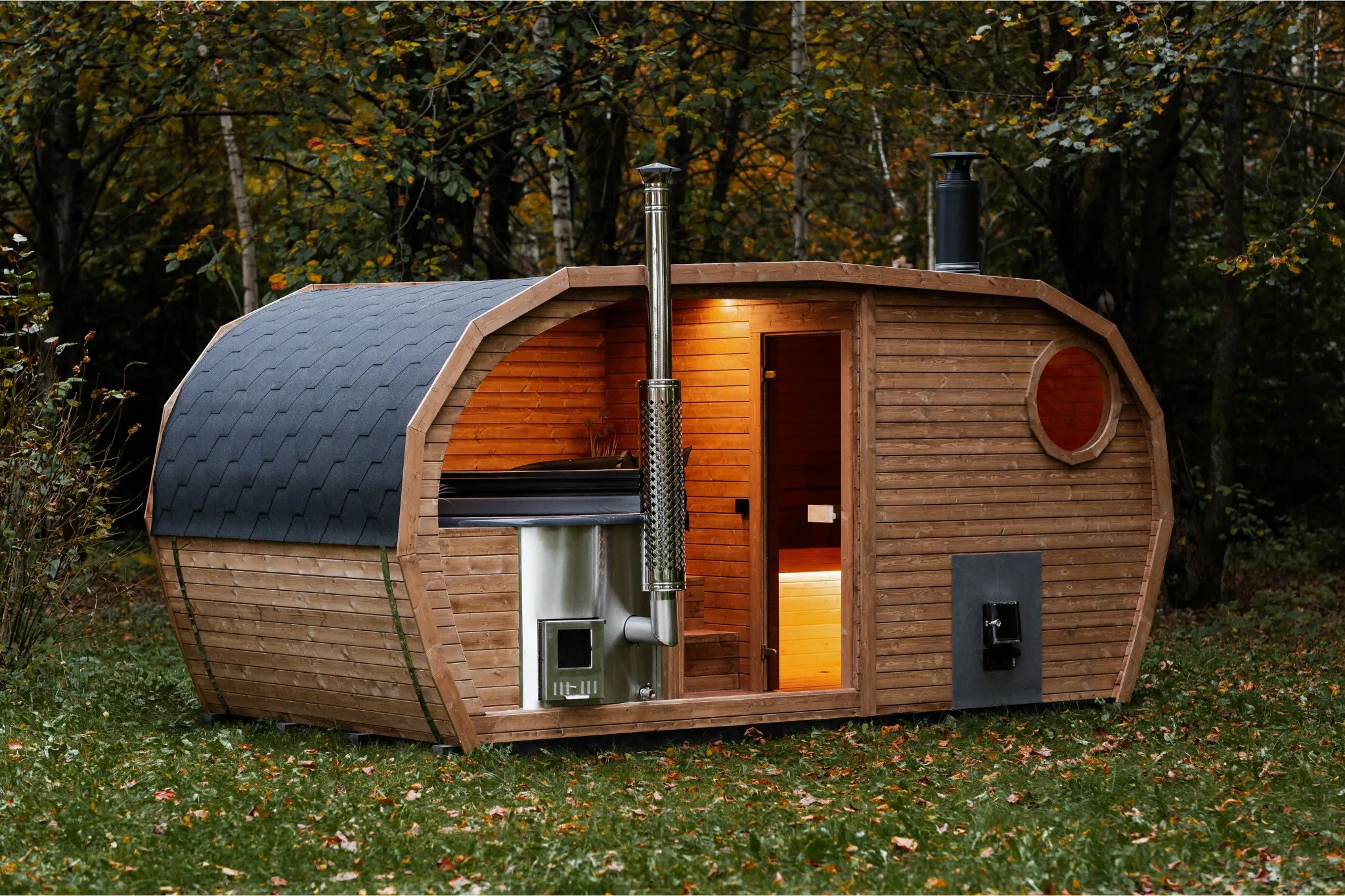 2-in-1 BUITENSAUNA + HOTTUB 4.9M x 2.45M, Ostend 3 2in1-Oasis-sauna-hot-tub-28